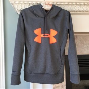 Under Armour Storm Cold Gear Hoodie Hoody grey XS